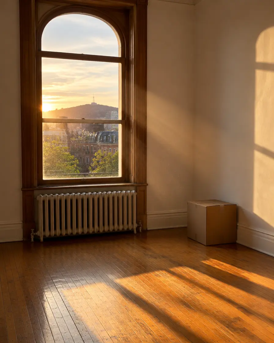Empty apartment, ready for the move (AI-generated image)